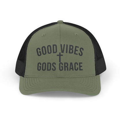 Good Vibes Gods Grace Trucker Cap